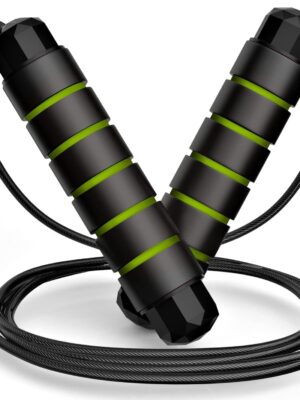 Loocio Jump Rope, Tangle-Free Rapid Speed Jumping Rope Cable with Ball Bearings for Women, Men & Kids, Adjustable Steel Jump Rope with Foam Handles for Home Gym Exercise Fitness Workout Equipment & Slim Body