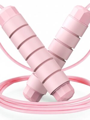 Loocio Jump Rope, Tangle-Free Rapid Speed Jumping Rope Cable with Ball Bearings for Women, Men & Kids, Adjustable Steel Jump Rope with Foam Handles for Home Gym Exercise Fitness Workout Equipment & Slim Body